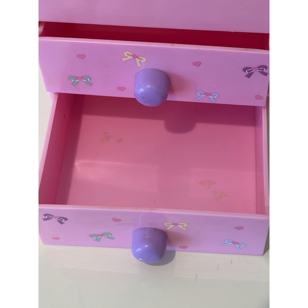 Vintage 1990 Sanrio Tweedle Dee Dee Teddy Bear Jewelry Box Lid Organizer - Picture 5 of 12